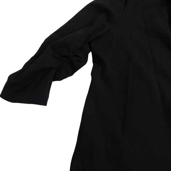 Dear Scarlett Women Black Open Front Blazer Jacket Size 3X Pockets 3/4 Sleeve - Picture 3 of 7
